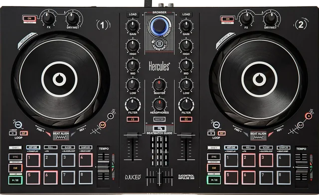 Hercules DJControl Inpulse 300 — top view