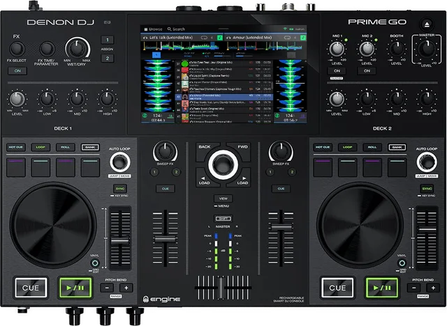 Denon DJ PRIME GO — top view